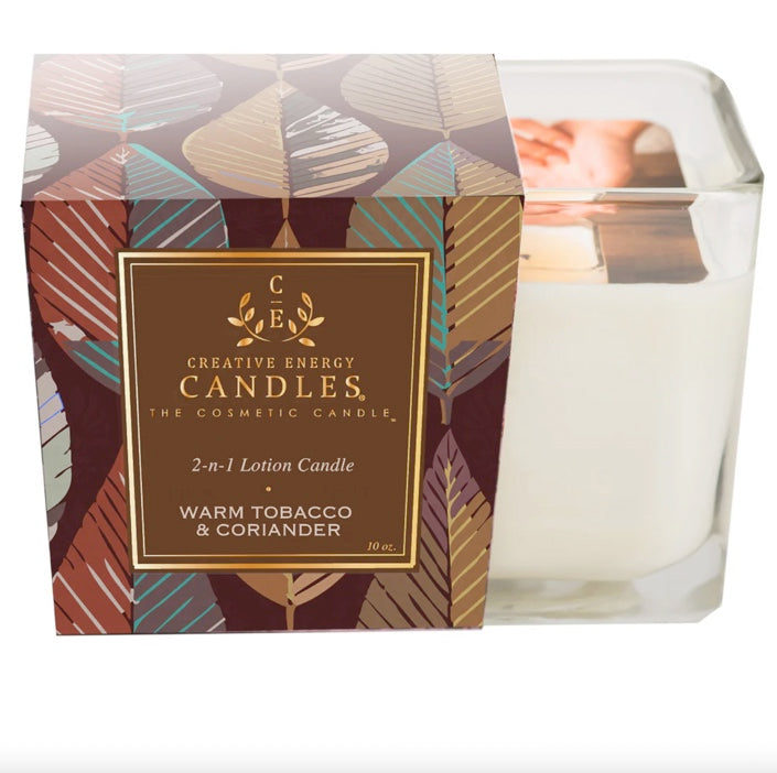 Warm Tobacco & Coriander 2 in 1 Lotion Candle