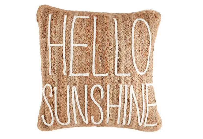 hello sunshine pillow