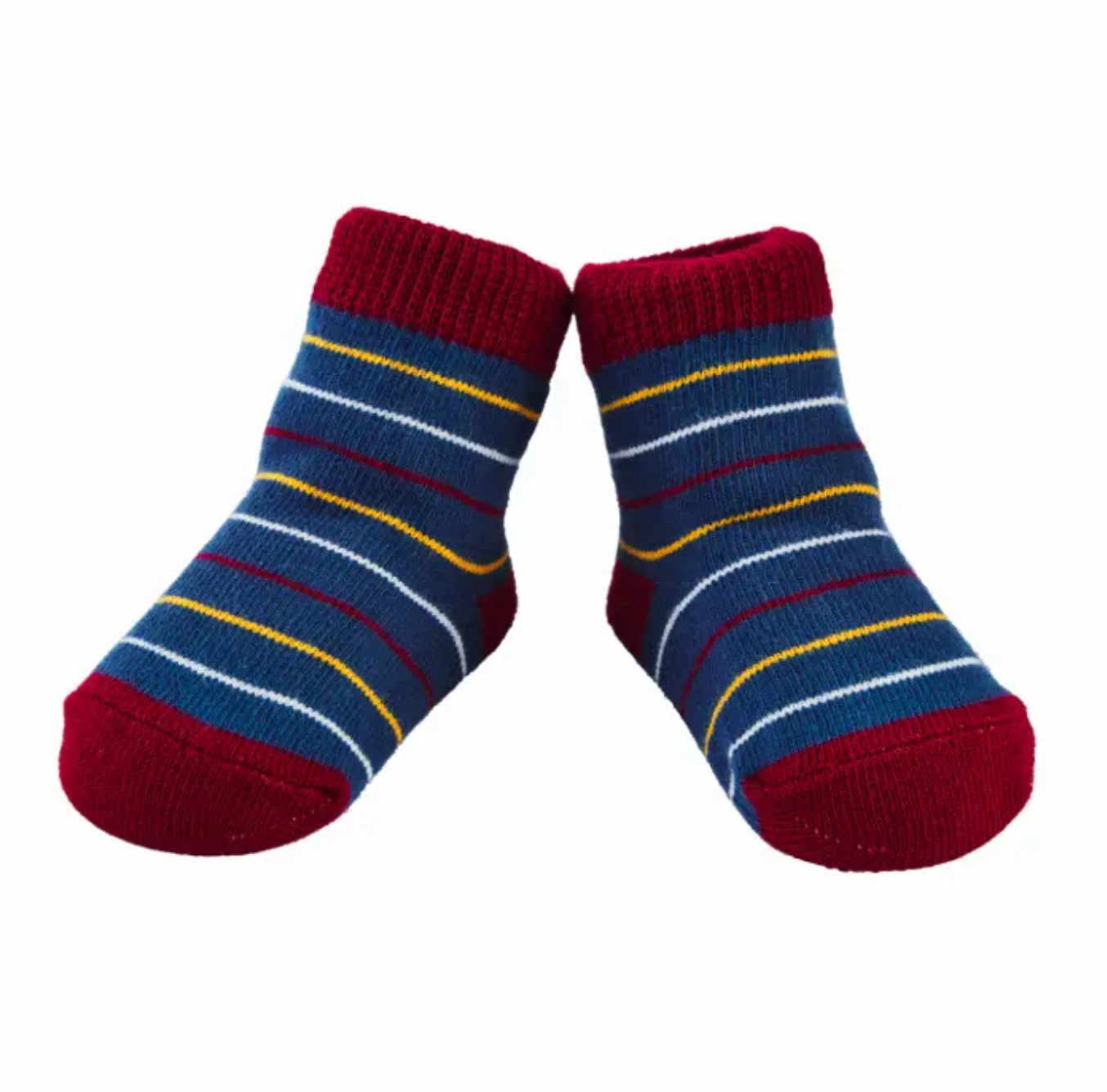 navy striped socks