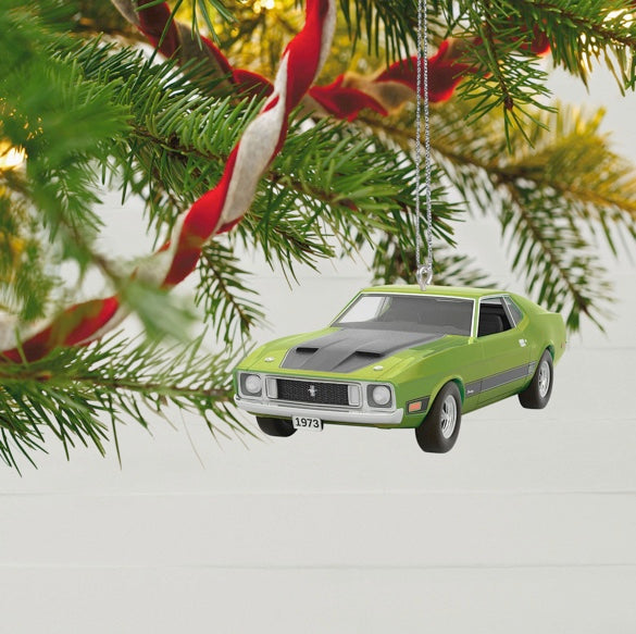 Classic American Cars 1973 Ford Mustang Mach 1 2023 Metal Ornament