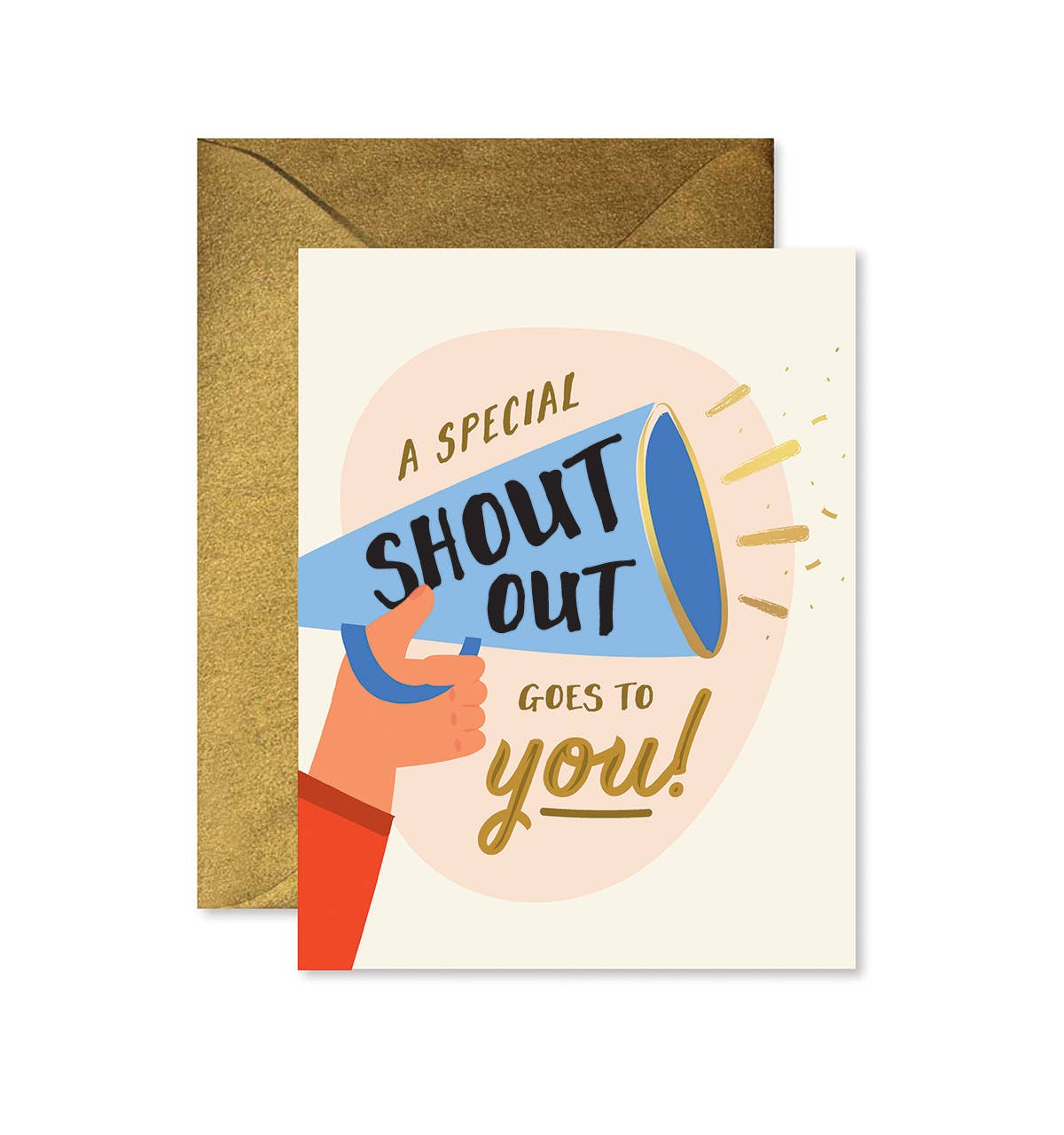 Shout Out Encouragement Greeting Card: Single Card