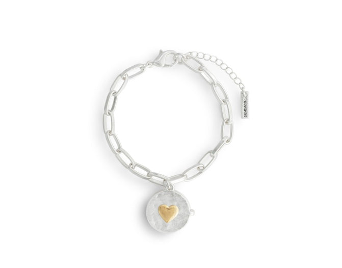 Love you Locket Bracelet - Silver