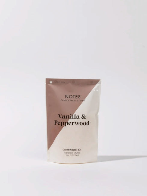 Vanilla & Pepperwood Candle Refill Kit