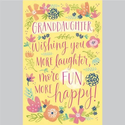 Birthday Granddaughter Card