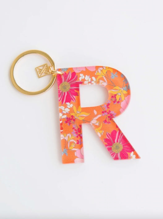 Colorful Initial Keychain