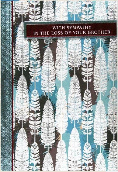 Sympathy Loss of Brother Card
