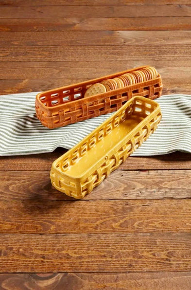Fall Woven Cracker Dishes