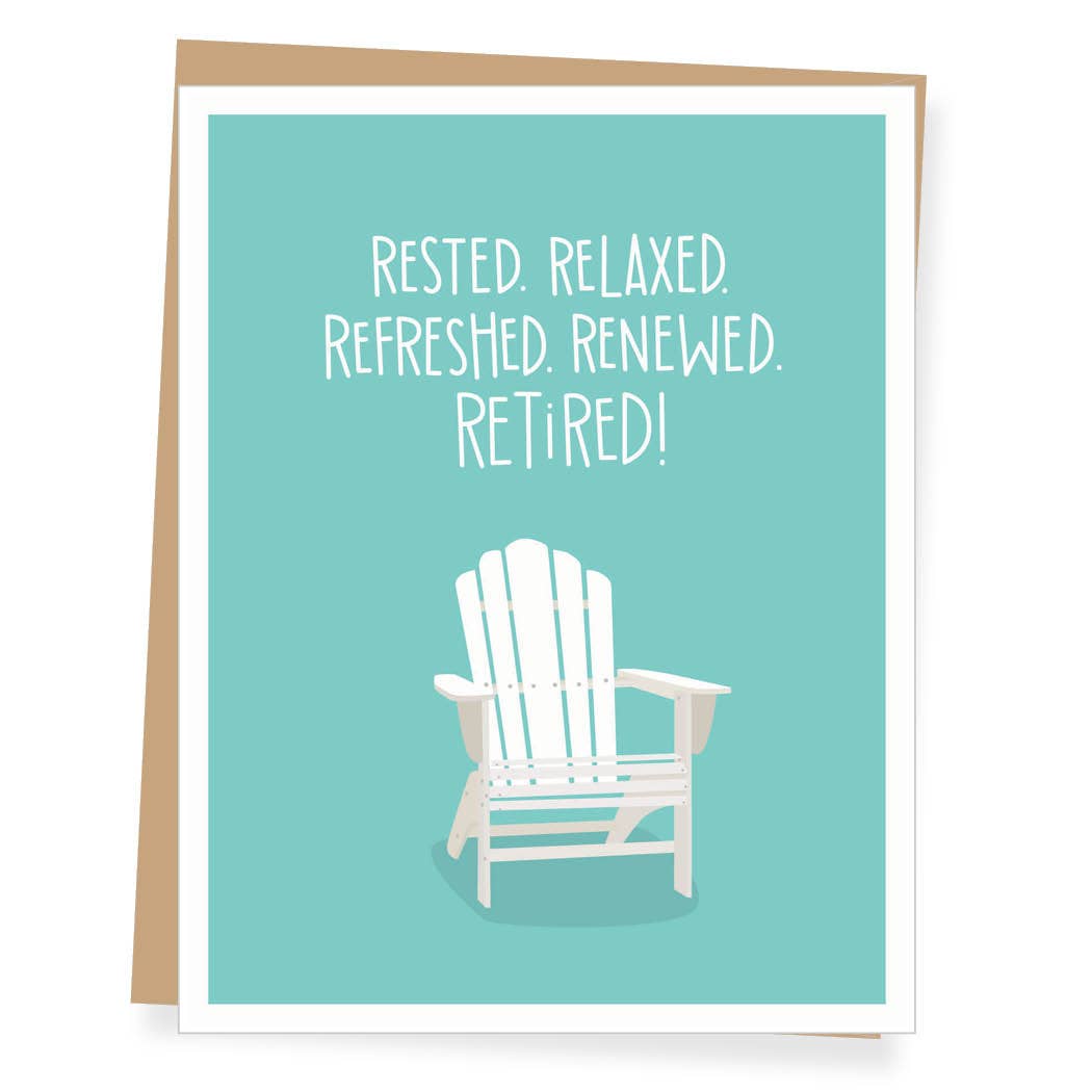 Adirondack Chair Retirement Card