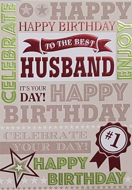 Birthday Husband Card