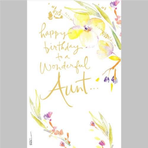 Aunt Birthday Card