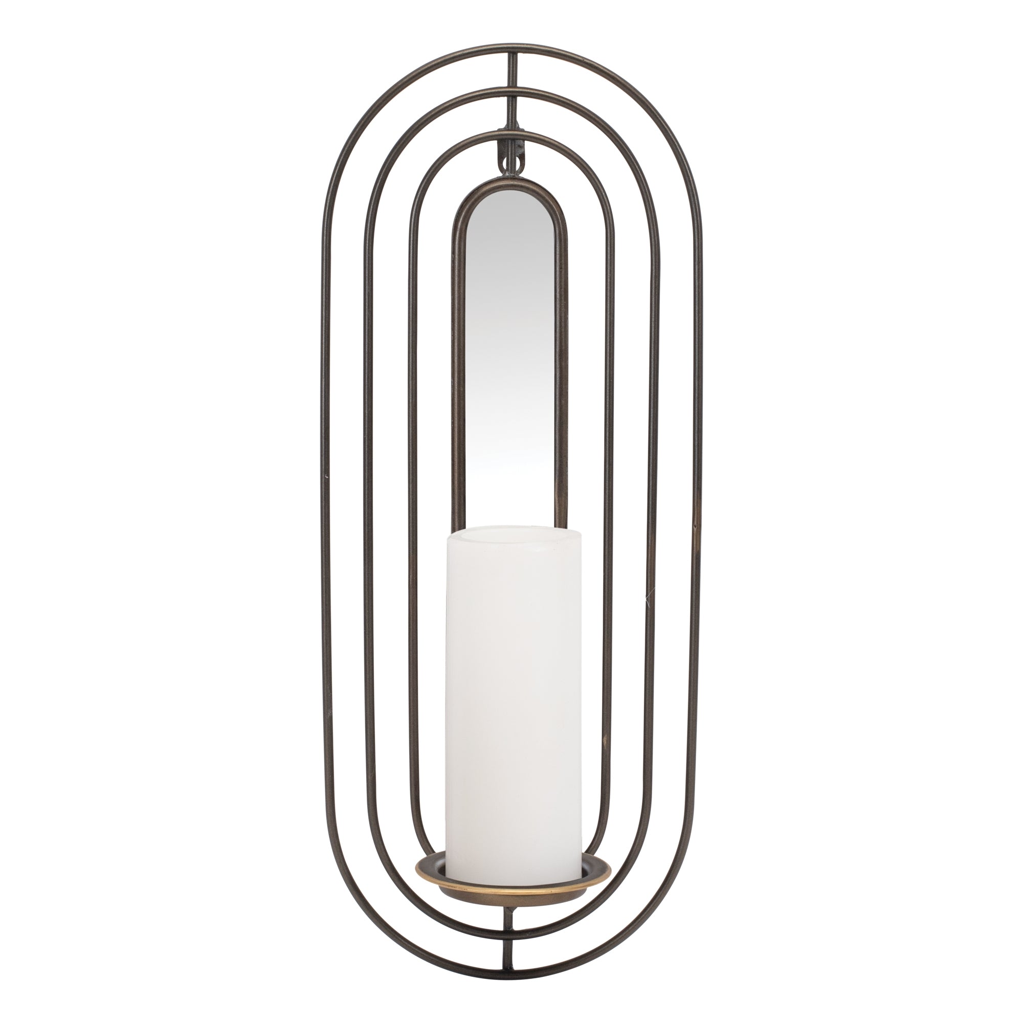 Metal Wall Sconce Mirror