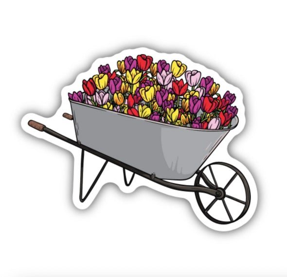 Tulip Wheelbarrow Sticker