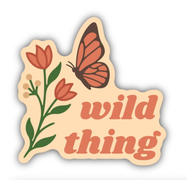 Wild Thing Butterfly Sticker