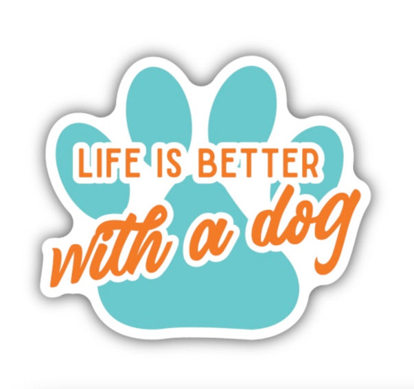 Dog Paw Print Sticker