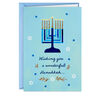 Blue Menorah Boxed Hanukkah Cards, Pack of 16