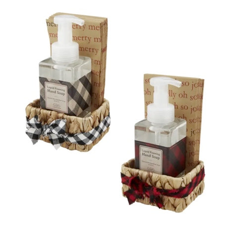 Check Soap & Guest Towel Basket Sets