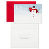 Cozy Snowman and Flurries Boxed Christmas Cards, Pack of 40
