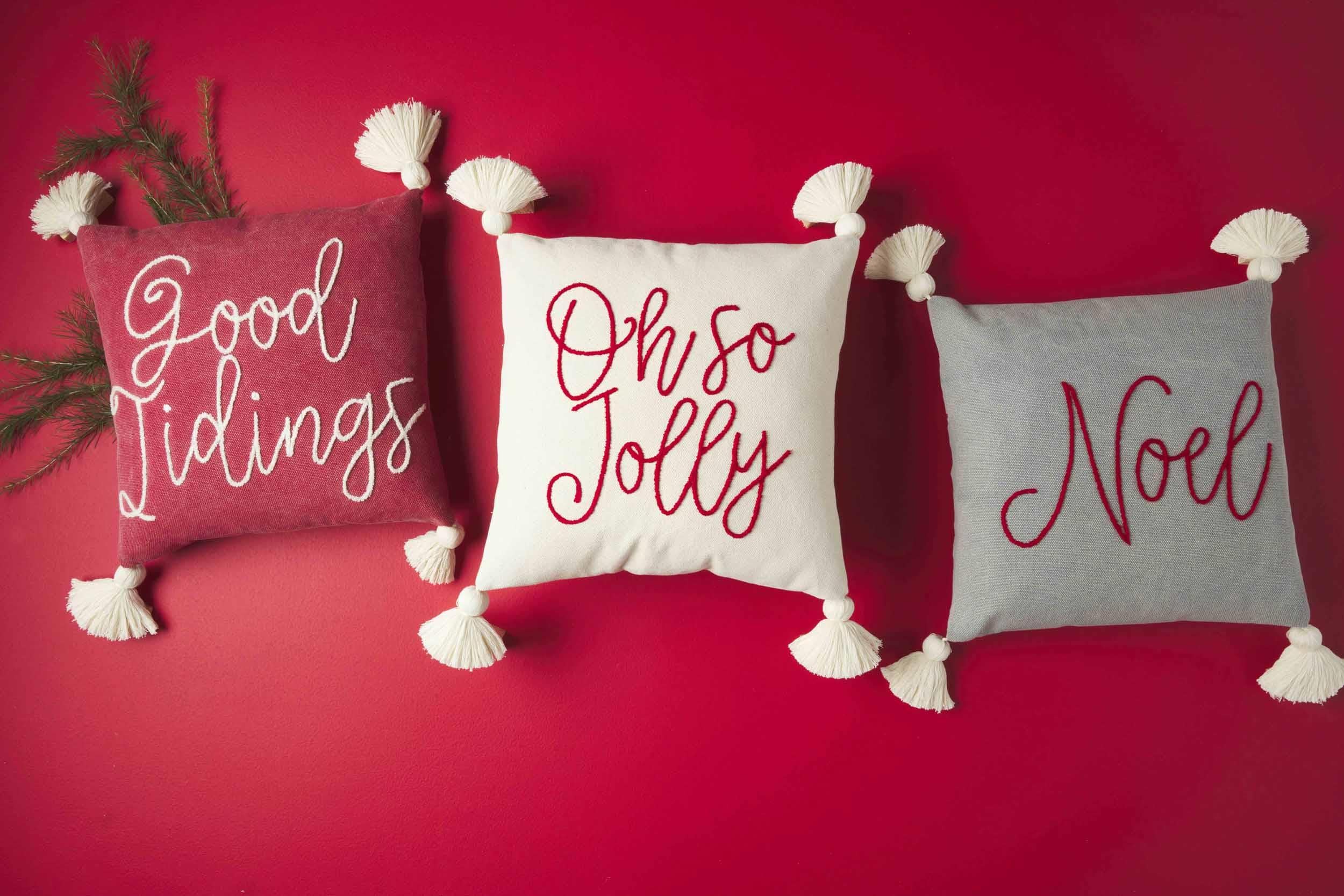 Christmas Boucle PIllows