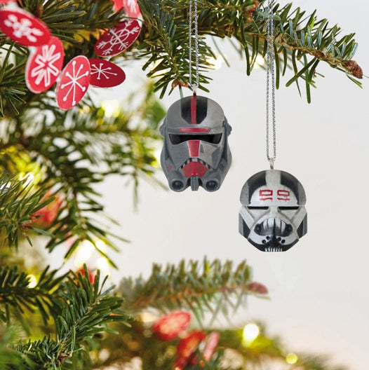 Mini Star Wars: The Bad Batch™ Hunter™ and Wrecker™ Ornaments, Set of 2