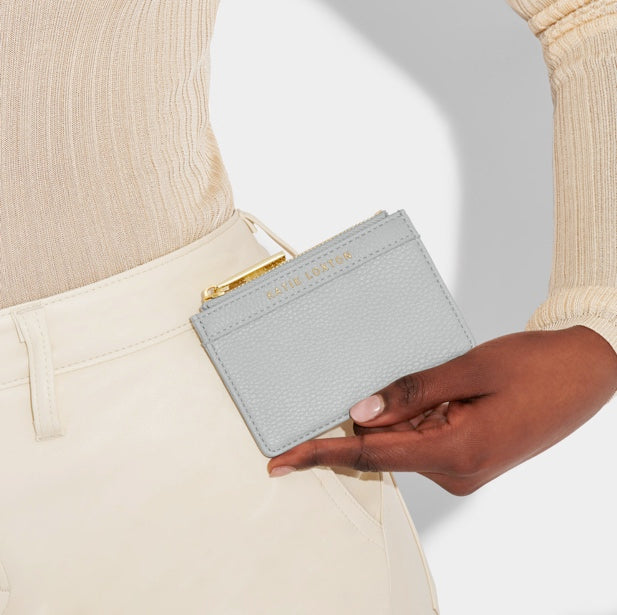 Cleo Coin Purse and Card Holder in Cool Grey