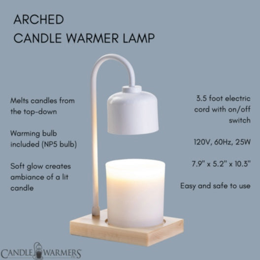 Arched Candle Warmer | White