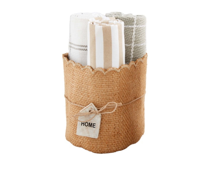 Towel & Scallop Bucket Set