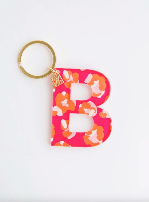 Colorful Initial Keychain