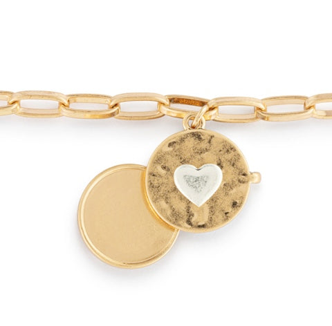 Love you Locket Bracelet - Gold