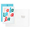 Merry Fa La La Wishes Packaged Christmas Cards, Set of 5