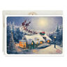 Thomas Kinkade Santa and Sleigh Boxed Christmas Cards, Pack of 16