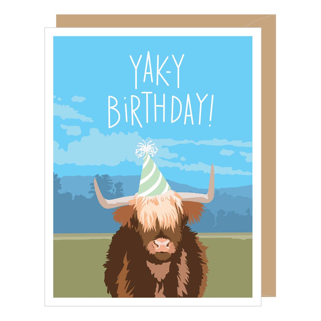 Yak-y Birthday - Birthday Card