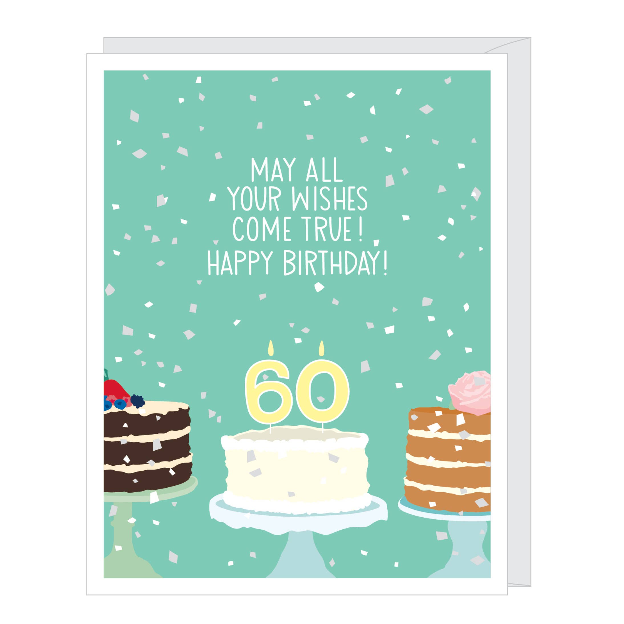 Number 60 Sixtieth Birthday Card