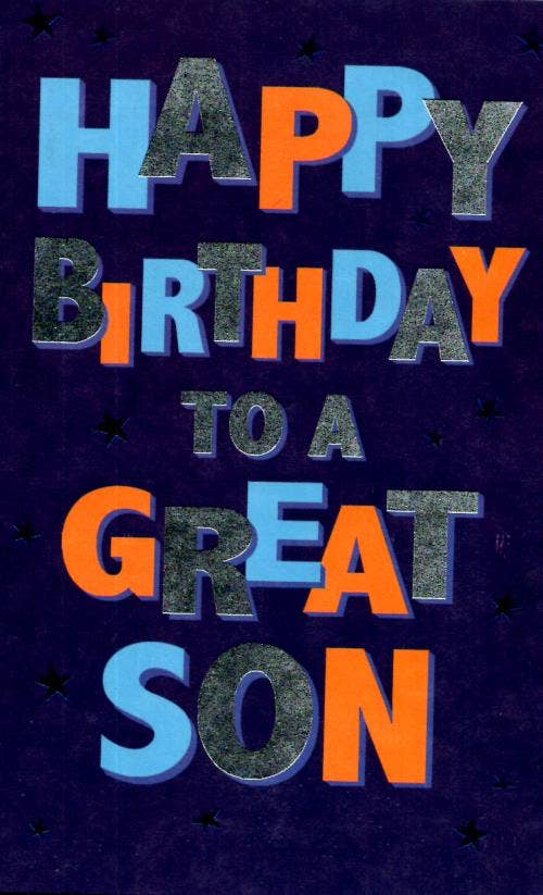 Son Birthday Card