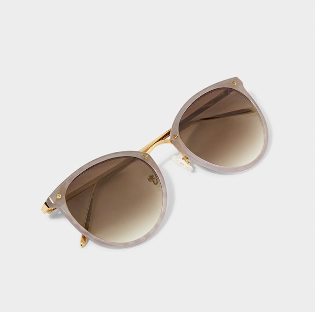 Santorini Sunglasses | Taupe Gradient