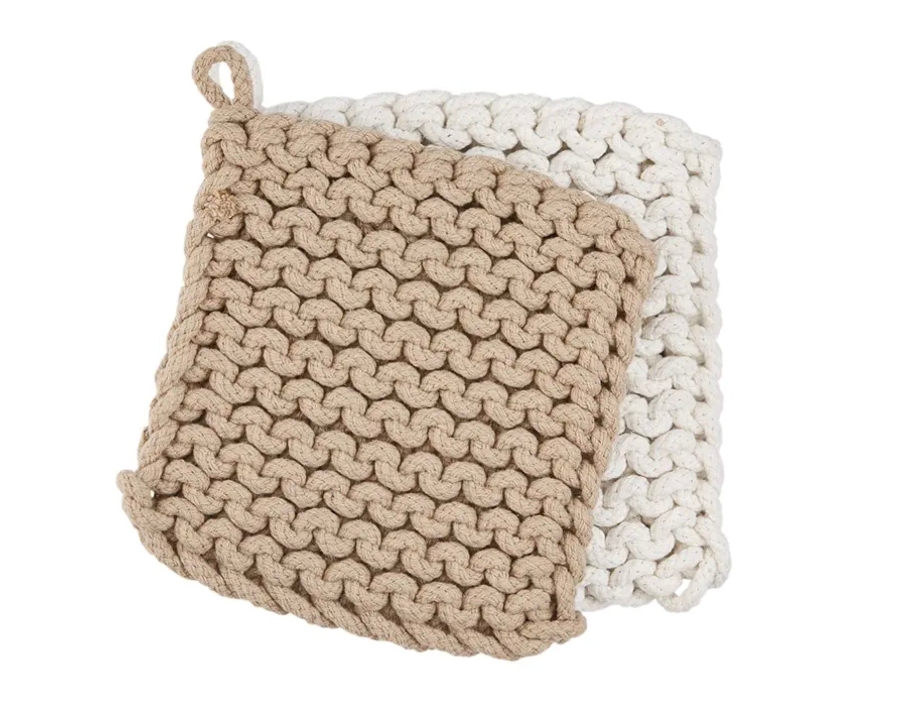 Taupe Crocheted Pot Holders