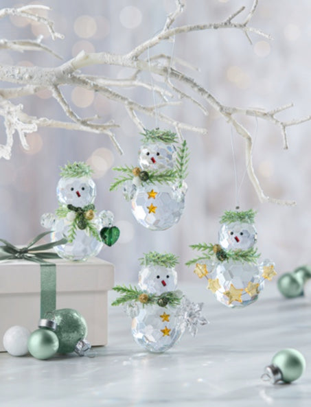 Mistletoe Snowmen Ornament