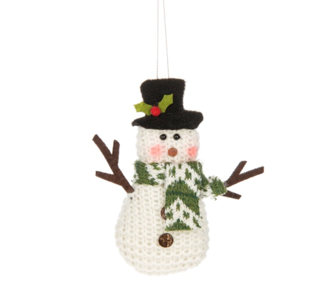 Knit Snowman Ornament