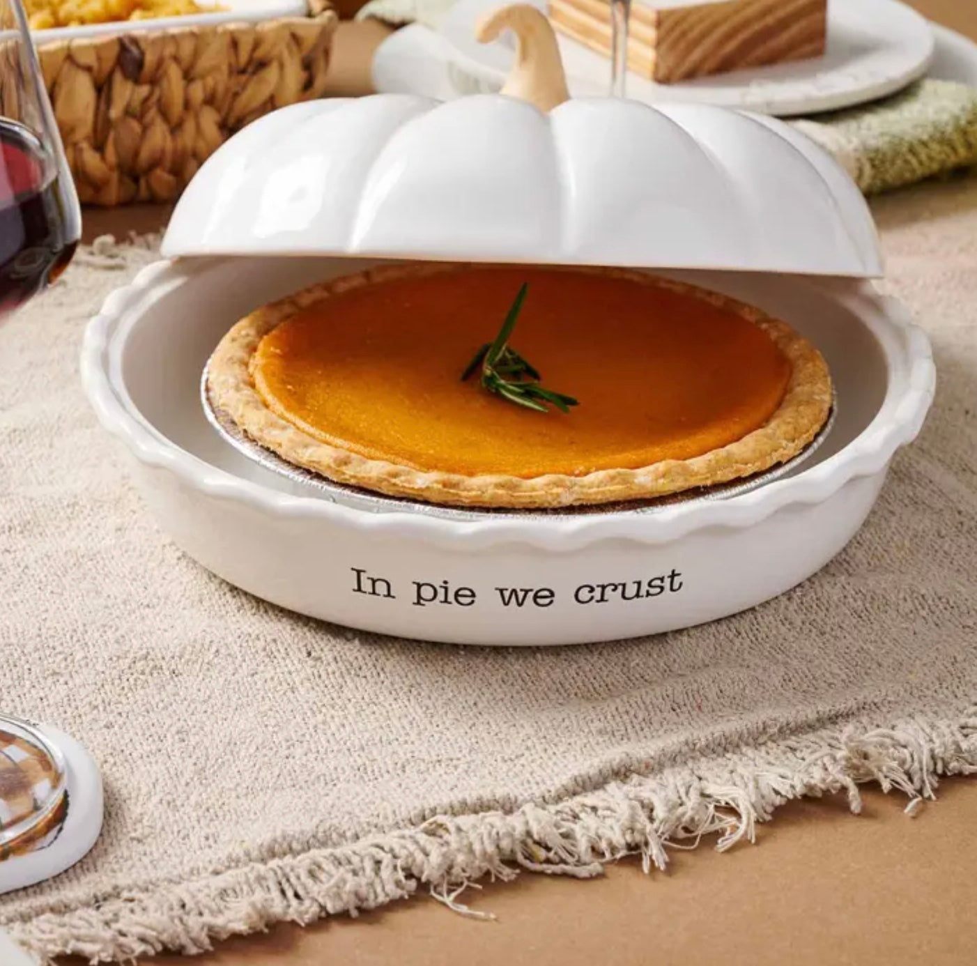 pumpkin pie dish set
