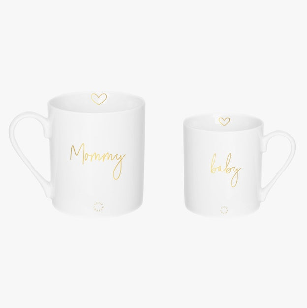 Mommy and Baby Porcelain Mug Set