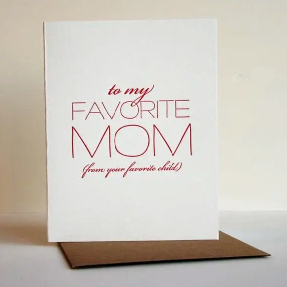 Favorite Mom Card