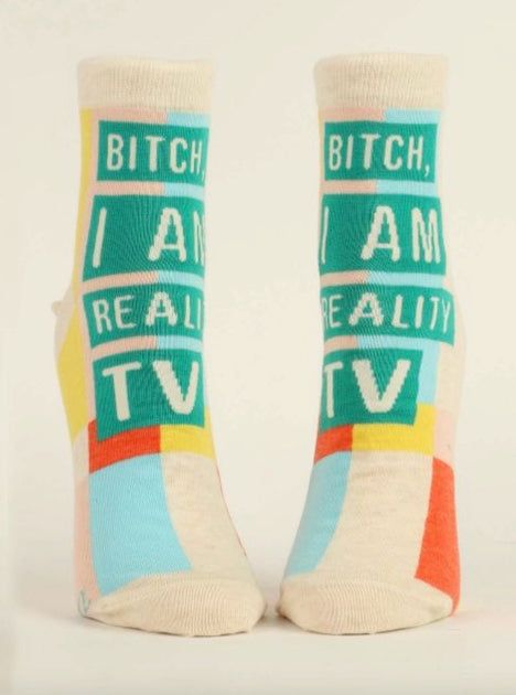 bitch, i am reality tv women's socks