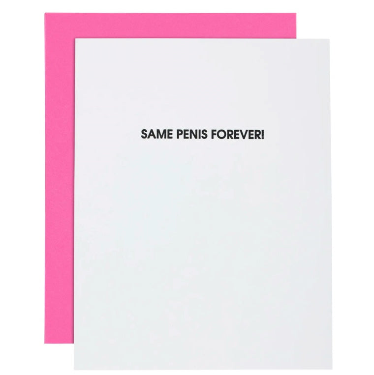 same penis forever card