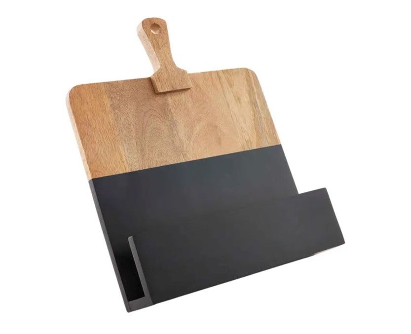 black two-tone cookbook holder