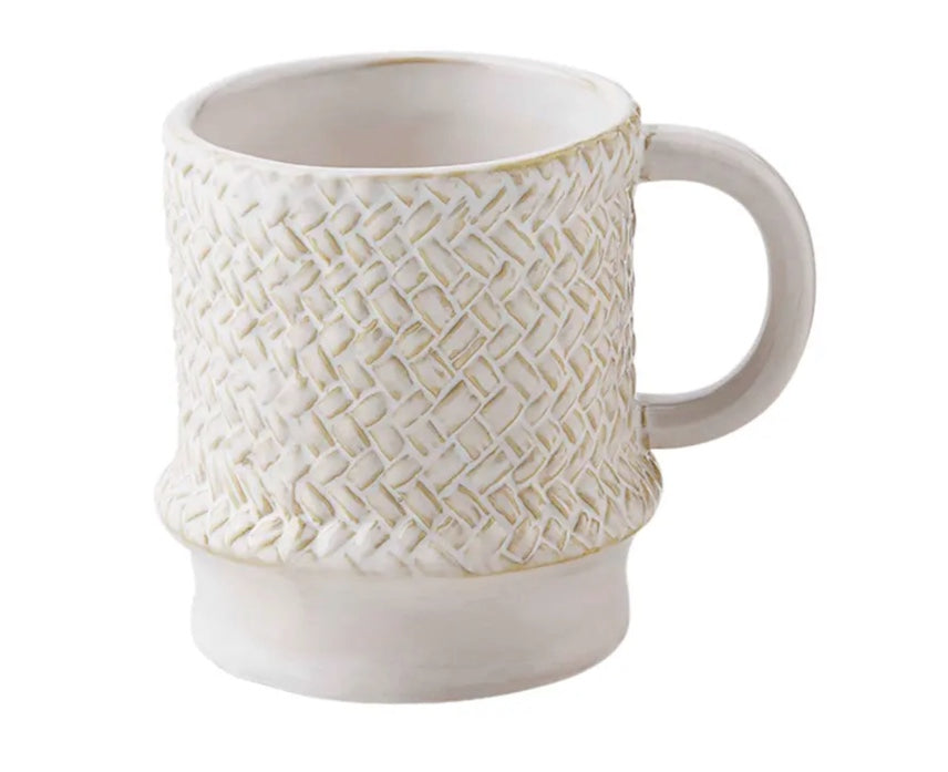 weave stoneware mug