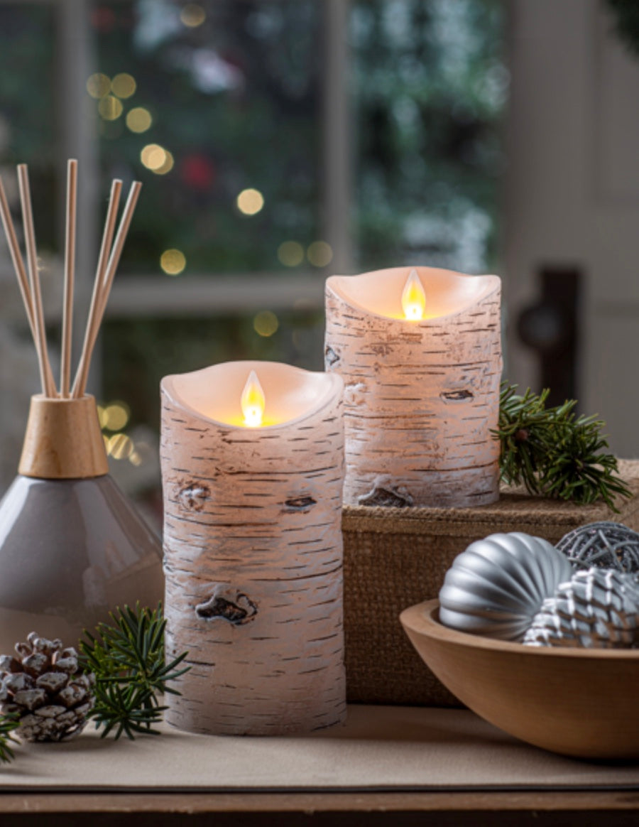 3x4 Birch Battery Operated Candle