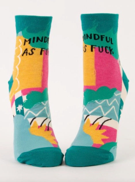 mindful as fuck women's socks