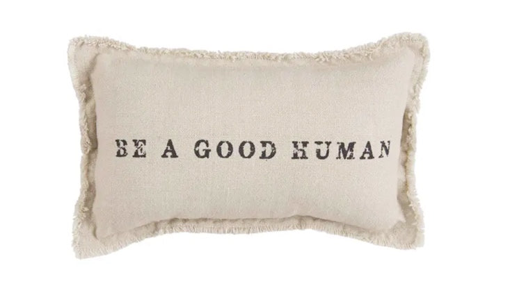 human sm linen blend pillow