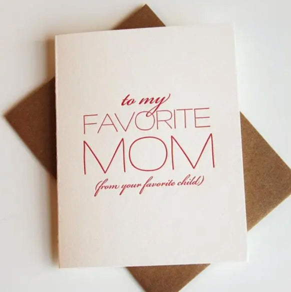 Favorite Mom Card