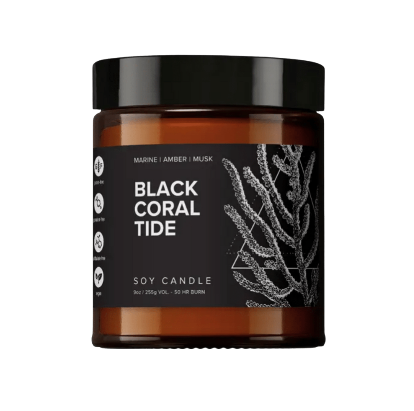 black coral tide candle
