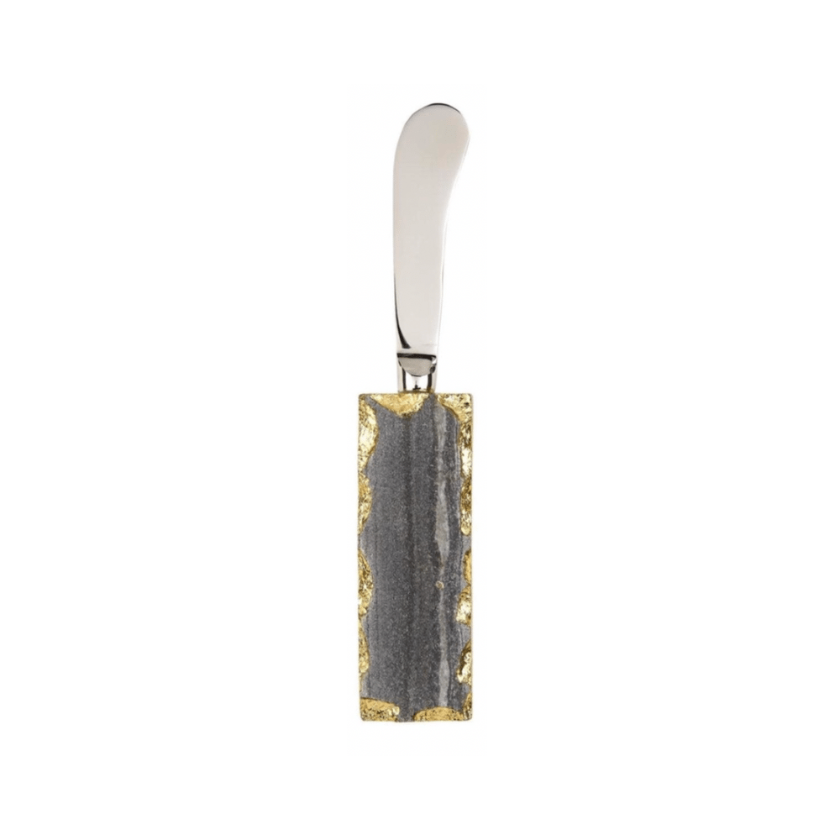 gold gray marble spreader